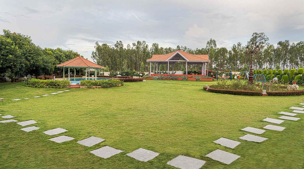The lawns at Fiestaa Resort